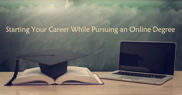 Starting Your Career While Attending College Online