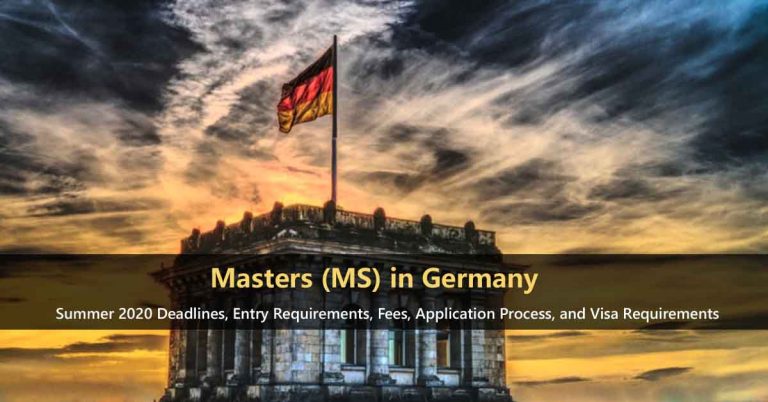 德国2020年夏季硕士申请截止日期