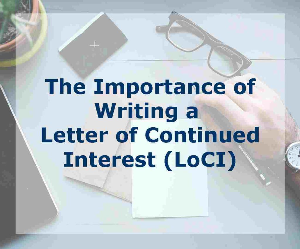 如何写一封持续感兴趣的信(LOCI)?